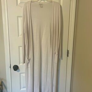 Rachel Zoe long white sweater